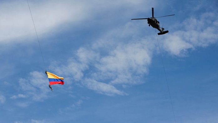 helicóptero en Colombia